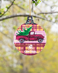 Action C Central Michigan Vintage Truck Holiday Ornament