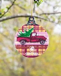 Action C Central Michigan Vintage Truck Holiday Ornament