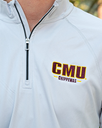 CMU Chippewas Silver ¼ Zip