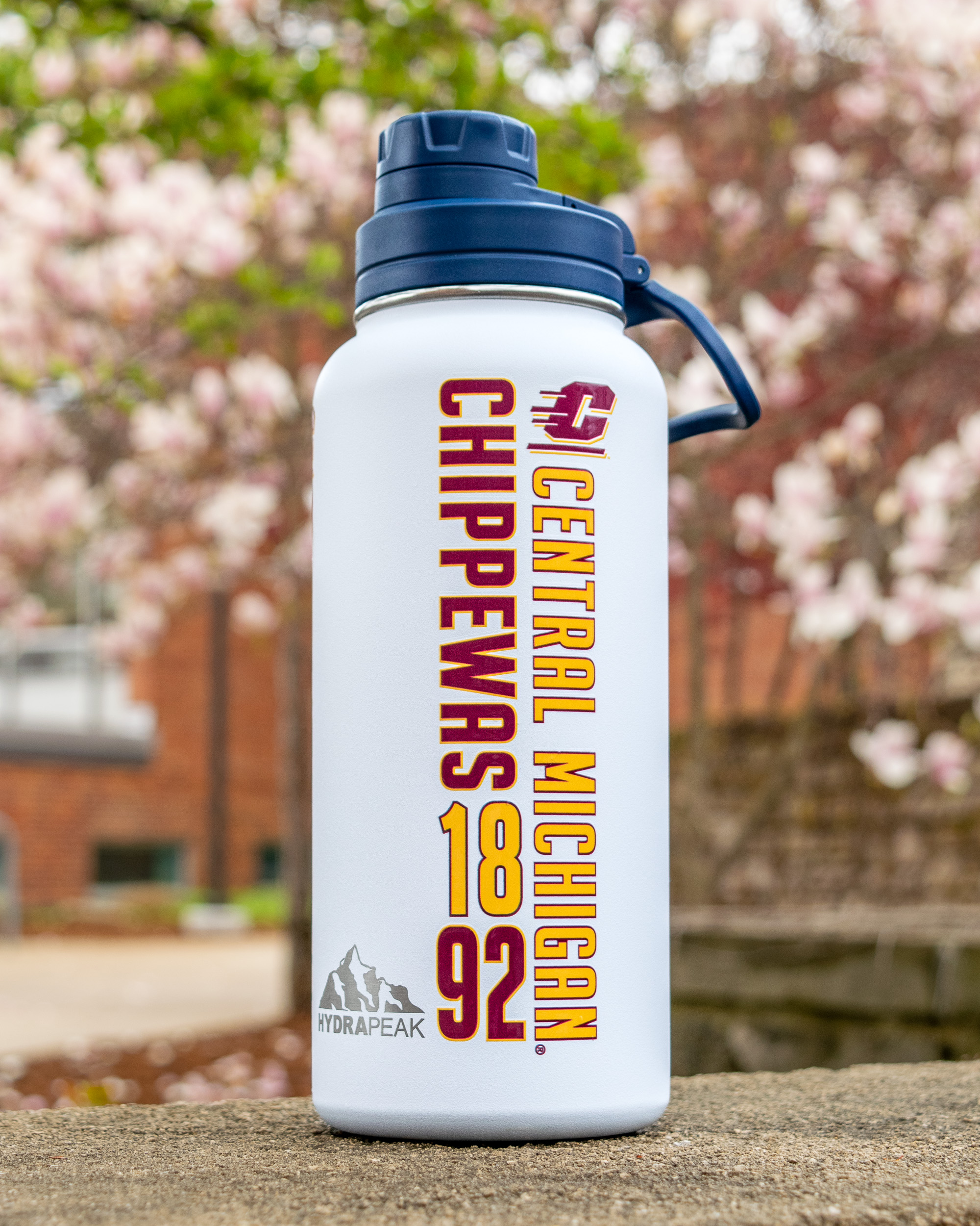 Action C Central Michigan Chippewas White Stainless Steel Bottle (SKU 5057974798)