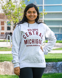 Central Michigan Athletic Department Established 1892 Ash Gray Crewneck Sweatshirt