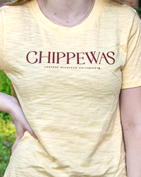 Central Michigan University Chippewas Sun Ray Yellow Women's T-Shirt