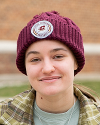 Action C Central Michigan University Maroon Chunky Knit Pom Hat
