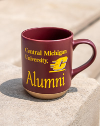 Central Michigan University Action C Alumni Maroon Sandstone Mug