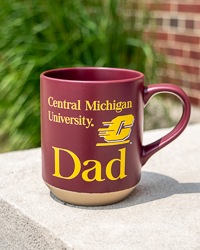 Central Michigan University Action C Dad Maroon Sandstone Mug