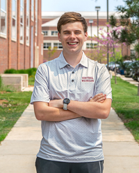 Central Michigan Double Dot Print Charcoal Polo