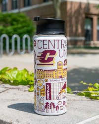 Julia Gash CMU Mural Stainless Steel Travel Tumbler