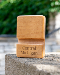 Central Michigan Beechwood Cell Phone Holder