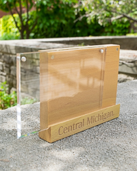 Central Michigan Beechwood Photo Frame