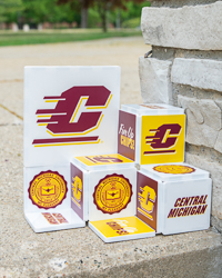 Central Michigan Maroon & Gold 13 Piece MAGNA-TILES® Set