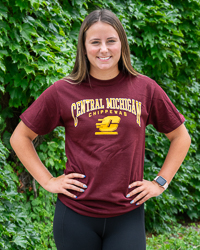 Central Michigan Chippewas Action C Maroon T-Shirt