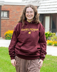 Central Michigan Chippewas Action C Maroon Hoodie