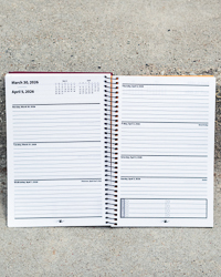 Action C Central Michigan 2025-26 Weekly Academic Planner