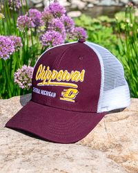 Central Michigan Chippewas Action C Maroon Trucker Hat