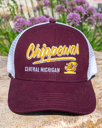 Central Michigan Chippewas Action C Maroon Trucker Hat