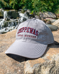 Central Michigan Chippewas Silver Adjustable Twill Hat