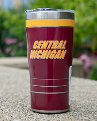 Action C Central Michigan Maroon & Gold 20 oz. Stainless Steel Tumbler