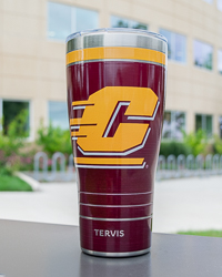 Action C Central Michigan Maroon & Gold 30 oz. Stainless Steel Tumbler