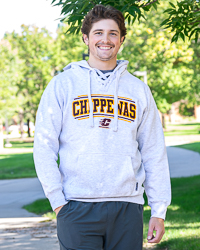 Action C Central Michigan Chippewas Ash Hockey Hoodie