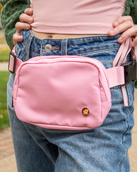 Action C Medallion Pink Adjustable Belt Bag