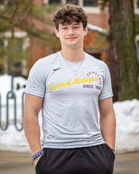 Central Michigan Chippewas Since 1892 White & Gray Heather Dri-FIT T-Shirt