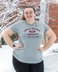 Central Michigan University 1892 Mt. Pleasant, MI Heather Gray Women's T-Shirt