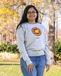 Action C Central Michigan University Heather Gray Women's Crewneck Sweatshirt