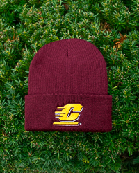 Action C Maroon Infant Cuffed Knit Hat