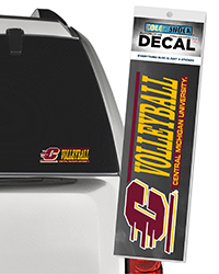 Action C Central Michigan Volleyball Automotive Decal