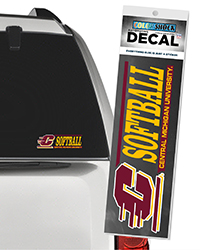 Action C Central Michigan Softball Automotive Decal