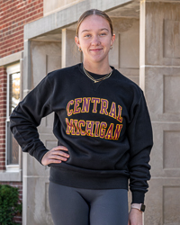 Central Michigan Black Crewneck Sweatshirt
