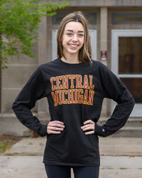 Central Michigan Black Long Sleeve T-Shirt