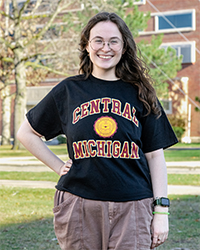 Central Michigan Seal Black T-Shirt