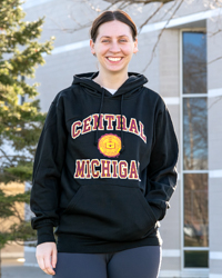 Central Michigan Seal Black Hoodie