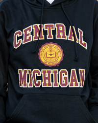 Central Michigan Seal Black Hoodie