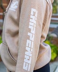 Action C CMU Chippewas Tan Graphic Hoodie