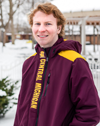 Action C Central Michigan Maroon & Gold Full Zip Jacket