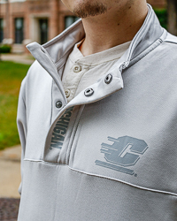Action C Central Michigan Light Gray Tonal ¼ Snap