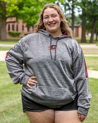 Action C Central Michigan Gray & Maroon Hoodie