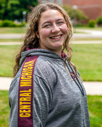 Action C Central Michigan Gray & Maroon Hoodie