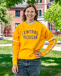Central Michigan Gold Women's Crewneck Sweatshirt
