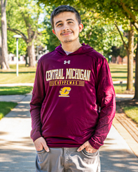 Central Michigan Chippewas Action C Maroon Hooded T-Shirt
