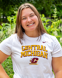 Central Michigan Action C Women's White T-Shirt