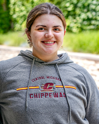Central Michigan Action C Chippewas Gray Hoodie