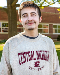 Central Michigan Chippewas Action C Pebblestone Raglan Crewneck Sweatshirt