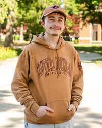 Central Michigan University Action C Brown Hoodie