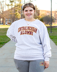 Central Michigan Alumni Ash Crewneck Sweatshirt