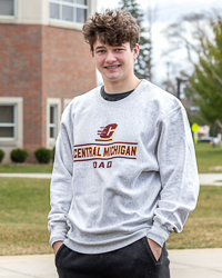 Action C Central Michigan Dad Ash Crewneck Sweatshirt