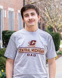 Action C Central Michigan Dad Oxford Gray T-Shirt
