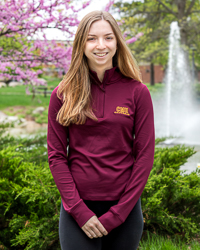 CMU Chippewas Maroon Women's ¼ Zip